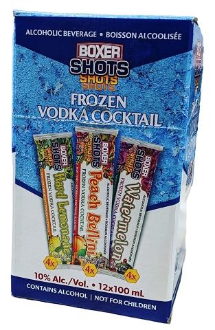 boxer shots frozen vodka cocktail 100 ml 12 box airdrie liquor delivery