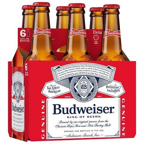 budweiser 341 ml - 6 bottles airdrie liquor delivery