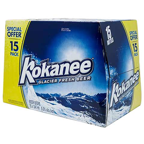 kokanee 341 ml - 15 bottles airdrie liquor delivery