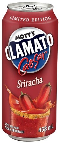 mott's clamato caesar sriracha 458 ml single can airdrie liquor delivery