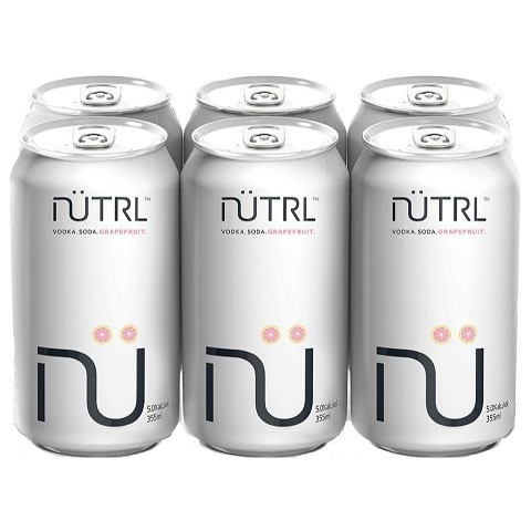 nutrl vodka soda grapefruit 355 ml - 6 cans airdrie liquor delivery