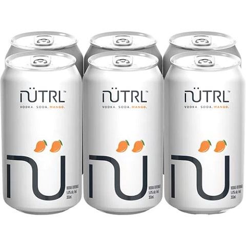 nutrl vodka soda mango 355 ml - 6 cans airdrie liquor delivery