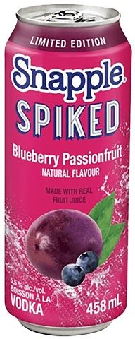 snapple spiked blueberry passion tea 458 ml single can airdrie liquor delivery